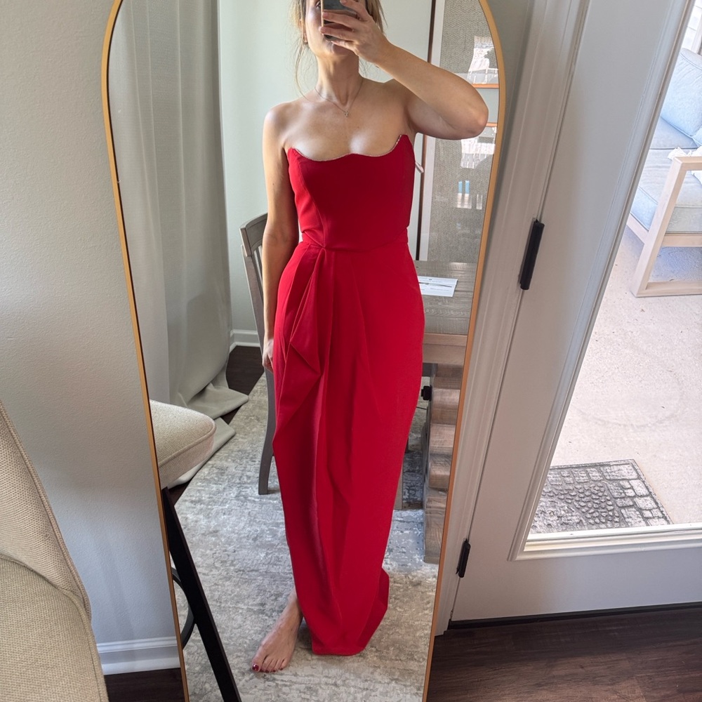 Red Evening Skirt